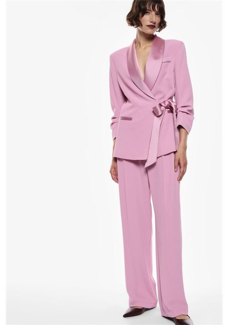 Blazer con chiusura laterale e rever effetto satin IMPERIAL | JBF1KHXGESSO