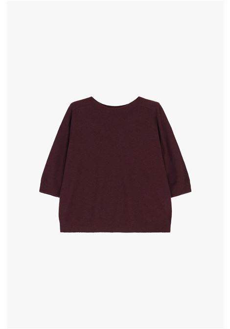 Maglione girocollo ampio manica tre quarti IMPERIAL | M3025868PRUGNA