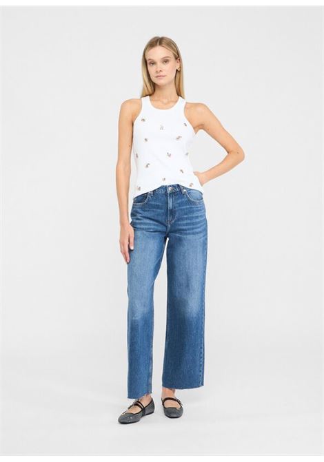 Jeans wide leg a vita bassa LIUJO | UF5139D028778913
