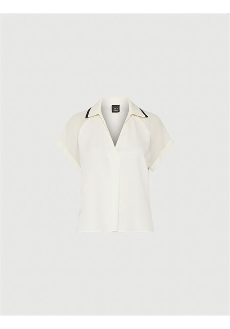 Polo in satin CALMO - BIANCO LANA MARELLA | CALMO001