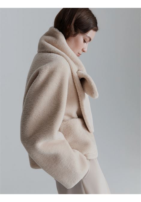 Giacca corta con sciarpa Cecil PANNA MARELLA | CECIL001