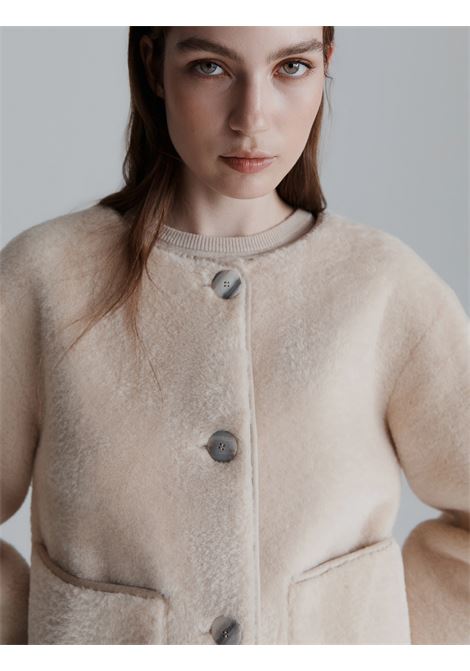 Giacca corta con sciarpa Cecil PANNA MARELLA | CECIL001