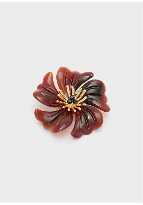 spilla flower resina NALì | DUSL0002CAFFÈ