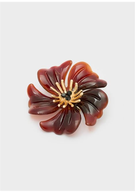 spilla flower resina NALì | DUSL0002CAFFÈ