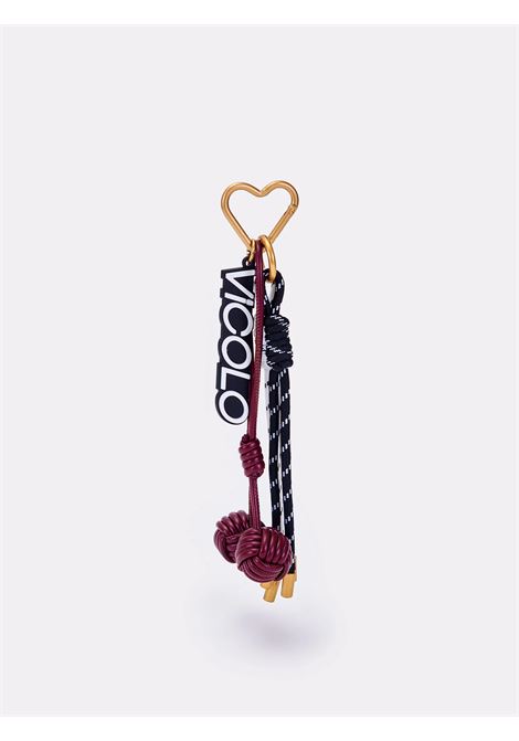 Charms con Cordini e Logo VICOLO | XF0034BORDEAUX