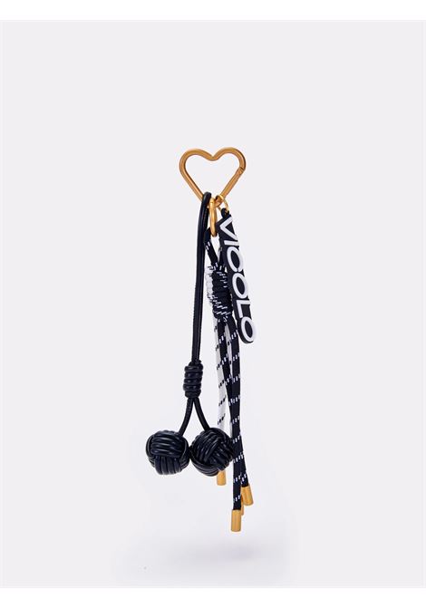 Charms con Cordini e Logo VICOLO | XF0034NERO