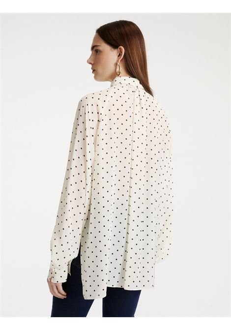 Camicia in pura seta - BIANCO LANA MARELLA | MLLCOLLE001