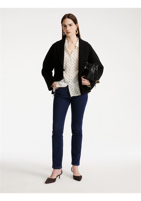 Camicia in pura seta - BIANCO LANA MARELLA | MLLCOLLE001