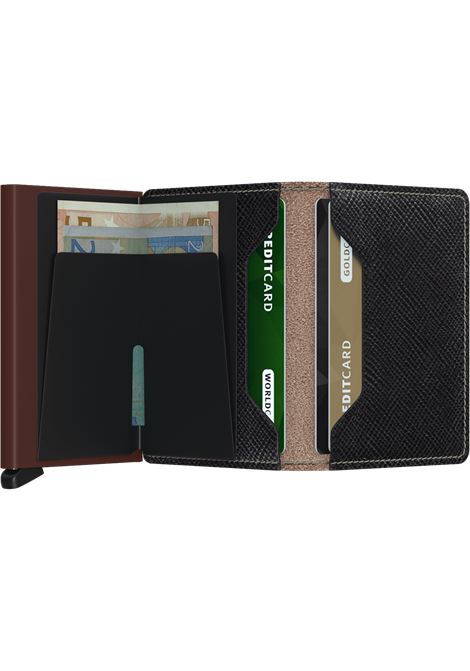 Slimwallet saffinao brown SECRID | SSA-SAFFIANOBROWN