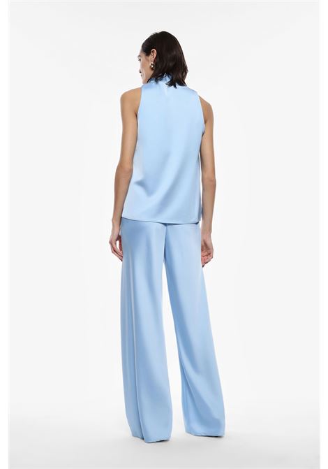 Pantaloni ampi effetto satin a vita alta IMPERIAL | P5R7JBABLU