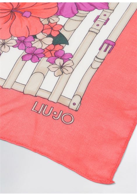 Foulard rosso a fiori LIUJO | 2A5037T030000120