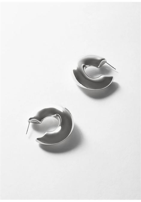 orecchini cerchi chunky wave NALì | DWOR0180ARGENTO