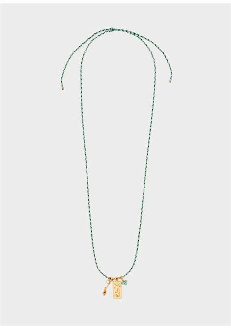 COLLANA FILO CIONDOLO ACC.INO. PLAC.ORO 14 NALì | LNCL0088ORO