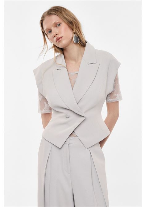 Gilet donna doppio petto con rever IMPERIAL | JBN7LHXPERLA