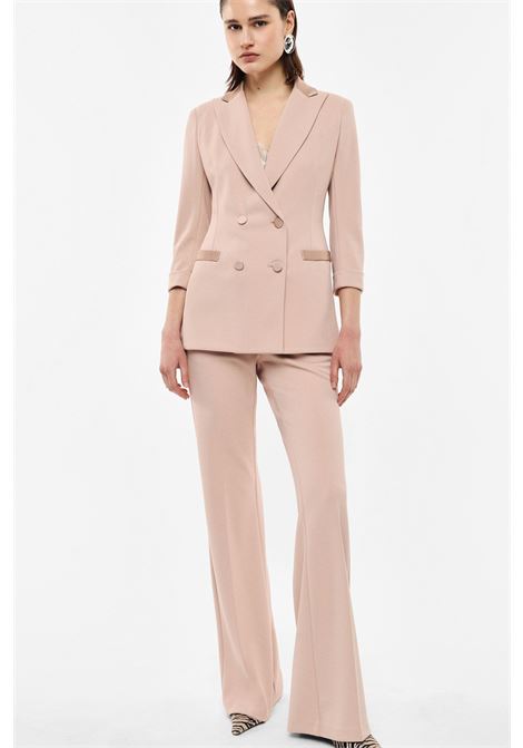 pantaloni flare sartoriali vita alta pinces IMPERIAL | P3E9LAWCIPRIA