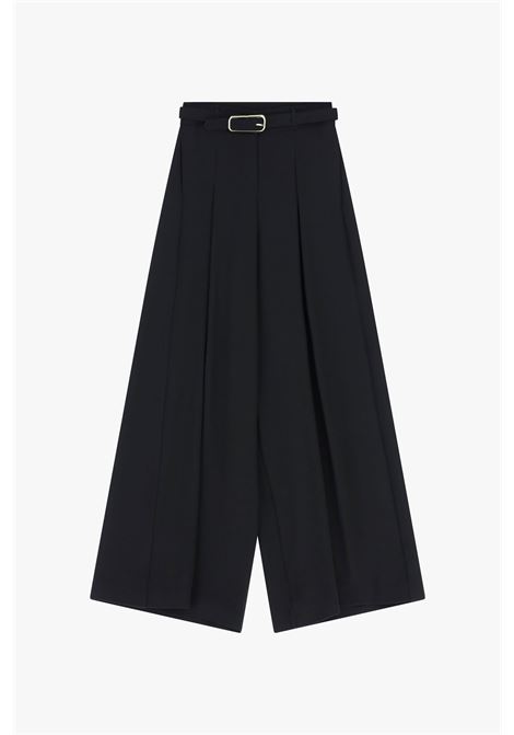 Pantaloni palazzo a vita alta con cintura IMPERIAL | PEZ3LHXCNERO
