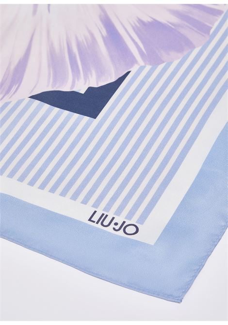 Foulard con fiore viola LIUJO | 2A6053T274500102