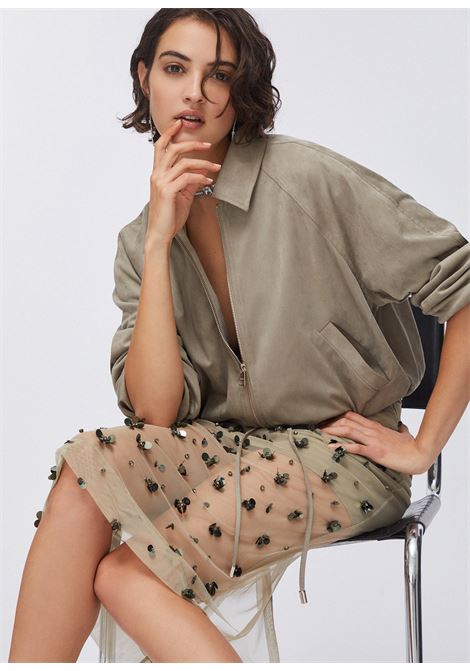 Longuette in tulle con ricami floreali LIUJO | WA6258J3860P9240