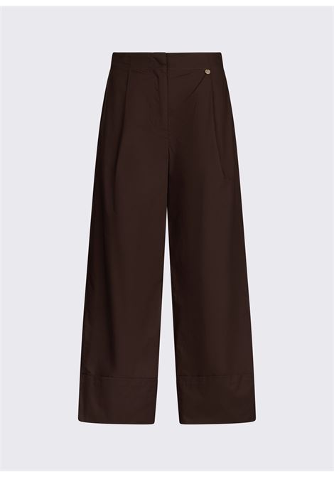 Pantaloni flare in popeline LIUJO | WA6498T485391109
