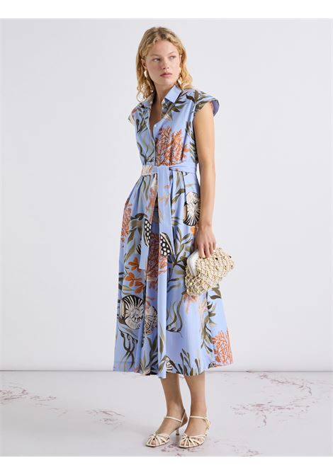 Chemisier in cotone stretch - AZZURRO MARELLA | MLLPADANA002