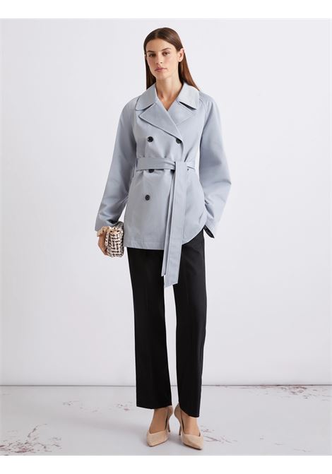 Trench in cotone tecnico Azzurro MARELLA | MLLUMIDO002