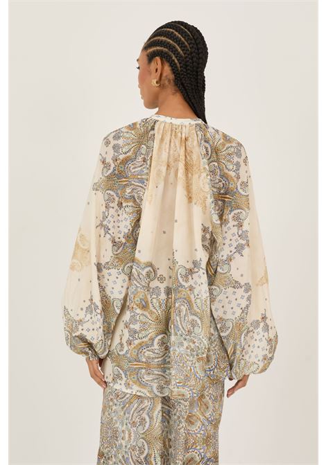 Camicia fantasia in rayon e cotone SOUVENIR | D39N1144CASHMERE